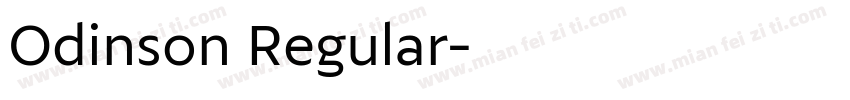 Odinson Regular字体转换